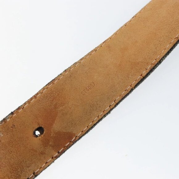 LOUIS VUITTON Monogram Denim Ceinture Belt 41.3"" Black M6972W LV Auth bs29692 - Picture 14 of 14